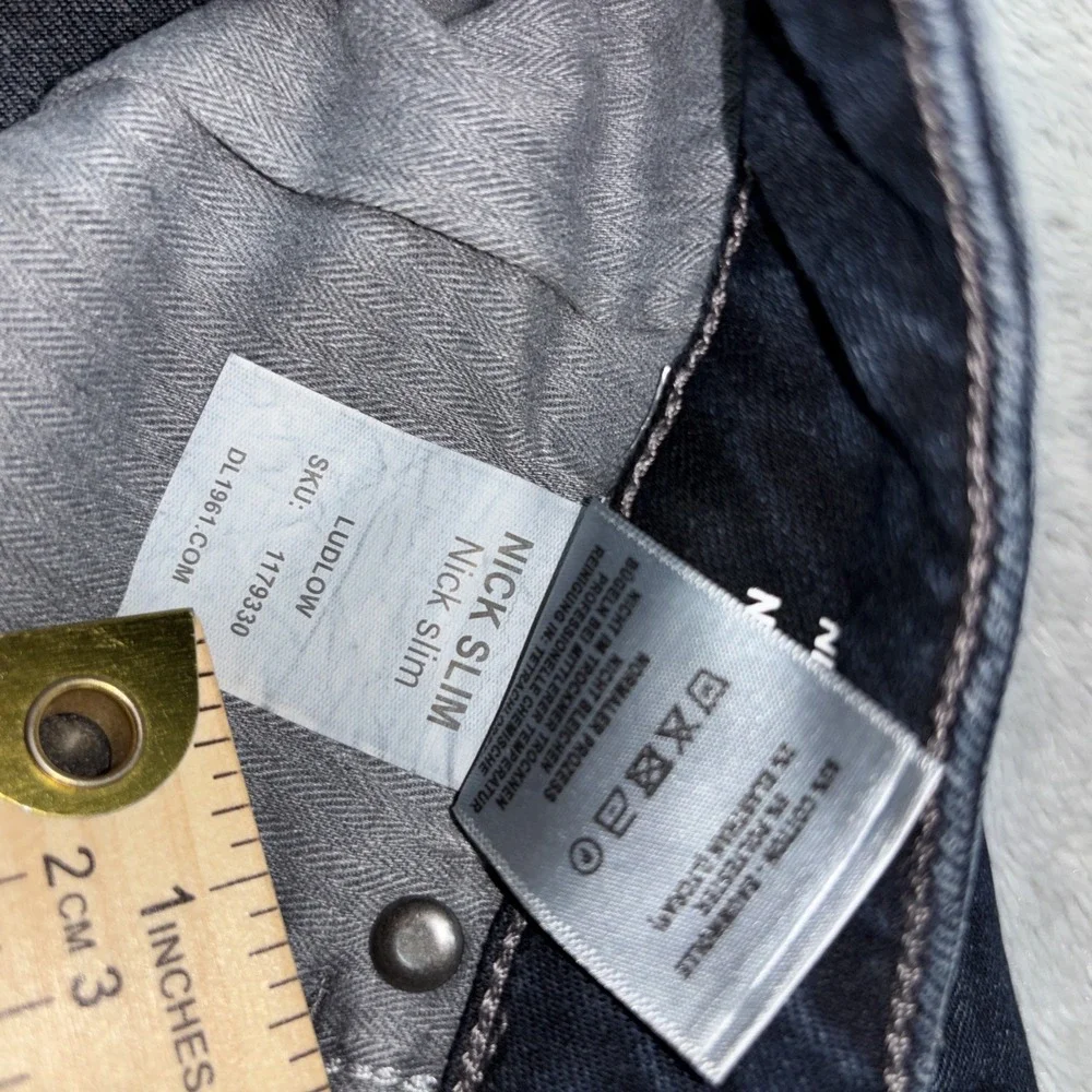 DL 1961‎ Nick Slim Dark Wash Men's Jeans size 40x30 NWT